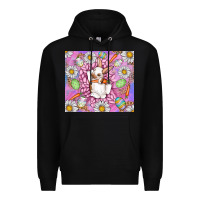 Black Easter Bunny Premium Hoodie - CowhideDigitalArt