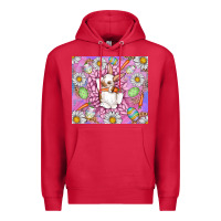 Cardinal Easter Bunny Premium Hoodie - CowhideDigitalArt