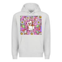 Dove Grey Easter Bunny Premium Hoodie - CowhideDigitalArt