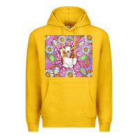 Lemon Easter Bunny Premium Hoodie - CowhideDigitalArt