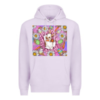 Lilac Easter Bunny Premium Hoodie - CowhideDigitalArt