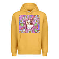Mustard Easter Bunny Premium Hoodie - CowhideDigitalArt
