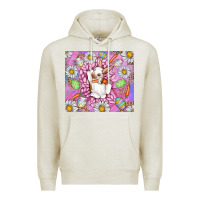 Oatmeal Heather Easter Bunny Premium Hoodie - CowhideDigitalArt