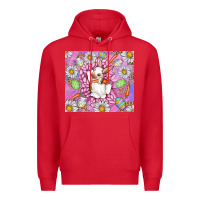 Red Easter Bunny Premium Hoodie - CowhideDigitalArt