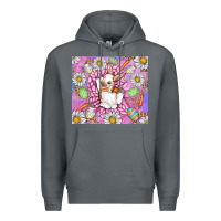 Rock Easter Bunny Premium Hoodie - CowhideDigitalArt
