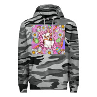 Slate Camo Easter Bunny Premium Hoodie - CowhideDigitalArt