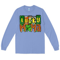 Colony Blue St. Patrick's lucky mama Long Sleeve Tee - OliviaCreatesArt