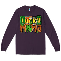 Plum St. Patrick's lucky mama Long Sleeve Tee - OliviaCreatesArt