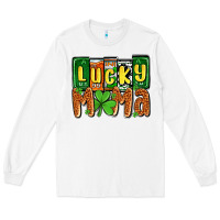 White St. Patrick's lucky mama Long Sleeve Tee - OliviaCreatesArt