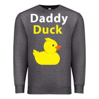 Charcoal Heather Funny Daddy Duck Rubber Duck Premium Sweatshirt - longCreatives