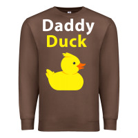 Chestnut Funny Daddy Duck Rubber Duck Premium Sweatshirt - longCreatives