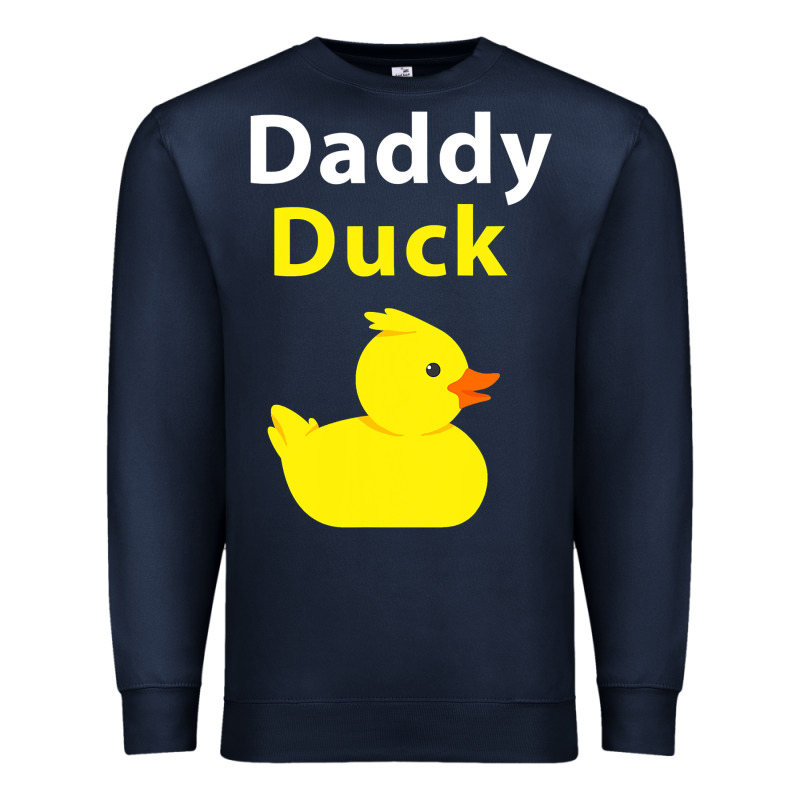 Funny Daddy Duck Rubber Duck Premium Sweatshirt by longCreatives | Teevron