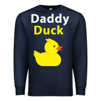 Navy Funny Daddy Duck Rubber Duck Premium Sweatshirt - longCreatives
