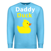 Ocean Blue Funny Daddy Duck Rubber Duck Premium Sweatshirt - longCreatives