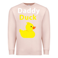 Pale Pink Funny Daddy Duck Rubber Duck Premium Sweatshirt - longCreatives