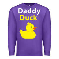 Purple Funny Daddy Duck Rubber Duck Premium Sweatshirt - longCreatives