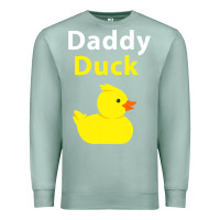 Seafoam Funny Daddy Duck Rubber Duck Premium Sweatshirt - longCreatives