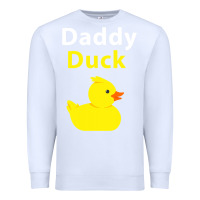 White Funny Daddy Duck Rubber Duck Premium Sweatshirt - longCreatives