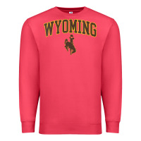 Cardinal Womens Wyoming Cowboys Apparel Fan Favorite Arch Premium Sweatshirt - longCreatives