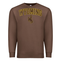 Chestnut Womens Wyoming Cowboys Apparel Fan Favorite Arch Premium Sweatshirt - longCreatives