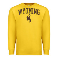 Lemon Womens Wyoming Cowboys Apparel Fan Favorite Arch Premium Sweatshirt - longCreatives