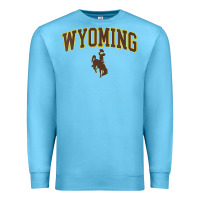 Womens Wyoming Cowboys Apparel Fan Favorite Arch Premium Sweatshirt | Teevron