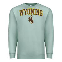 Seafoam Womens Wyoming Cowboys Apparel Fan Favorite Arch Premium Sweatshirt - longCreatives