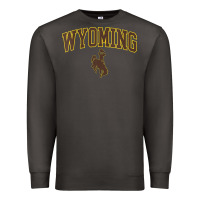 Smoke Womens Wyoming Cowboys Apparel Fan Favorite Arch Premium Sweatshirt - longCreatives