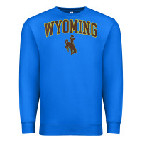 True Royal Womens Wyoming Cowboys Apparel Fan Favorite Arch Premium Sweatshirt - longCreatives