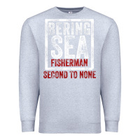 Heather Grey Bering Sea Fisherman second to none dutch harbor Alaska Premium Sweatshirt - longCreatives