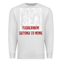 Oatmeal Heather Bering Sea Fisherman second to none dutch harbor Alaska Premium Sweatshirt - longCreatives