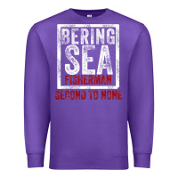 Purple Bering Sea Fisherman second to none dutch harbor Alaska Premium Sweatshirt - longCreatives