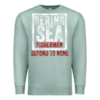 Seafoam Bering Sea Fisherman second to none dutch harbor Alaska Premium Sweatshirt - longCreatives
