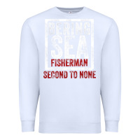 White Bering Sea Fisherman second to none dutch harbor Alaska Premium Sweatshirt - longCreatives