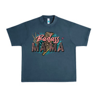 Midnight Navy Badass Mama Mother's Day png sublimation design do Urban Heavy Tee - CowGirlArtShop
