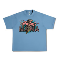 Pebble Blue Badass Mama Mother's Day png sublimation design do Urban Heavy Tee - CowGirlArtShop