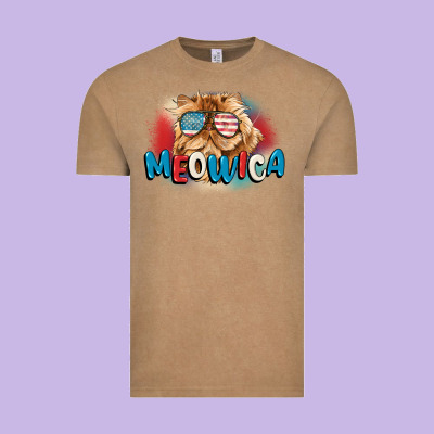 Meowica 4th Of July Vintage Tee Designed By Cowgirlartshop