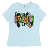 Baby Blue Going bat shit crazy Ladies Tee - NancyCooperArtShop