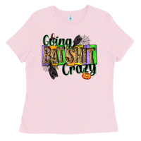 Bubblegum Pink Going bat shit crazy Ladies Tee - NancyCooperArtShop