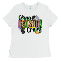 White Going bat shit crazy Ladies Tee - NancyCooperArtShop