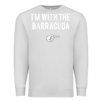 Dove Grey I_m With Barracuda Halloween Costume Party Matching Premium Sweatshirt - longCreatives