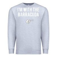 Heather Grey I_m With Barracuda Halloween Costume Party Matching Premium Sweatshirt - longCreatives