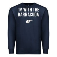 Navy I_m With Barracuda Halloween Costume Party Matching Premium Sweatshirt - longCreatives