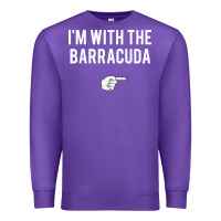 Purple I_m With Barracuda Halloween Costume Party Matching Premium Sweatshirt - longCreatives
