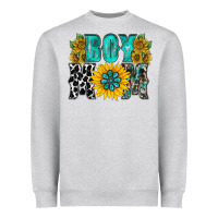 Heather Grey boy mom Heavyweight Sweatshirt - RacoonDesign