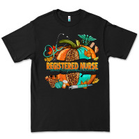 Black registered nurse pumpkin Premium Tee - NancyCooperArtShop