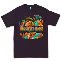 Plum registered nurse pumpkin Premium Tee - NancyCooperArtShop
