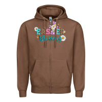 Chestnut easter blessing with  cross Zipper Hoodie - Artiststas