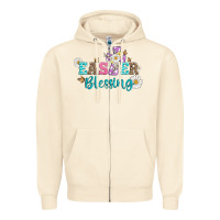 Sandshell easter blessing with  cross Zipper Hoodie - Artiststas