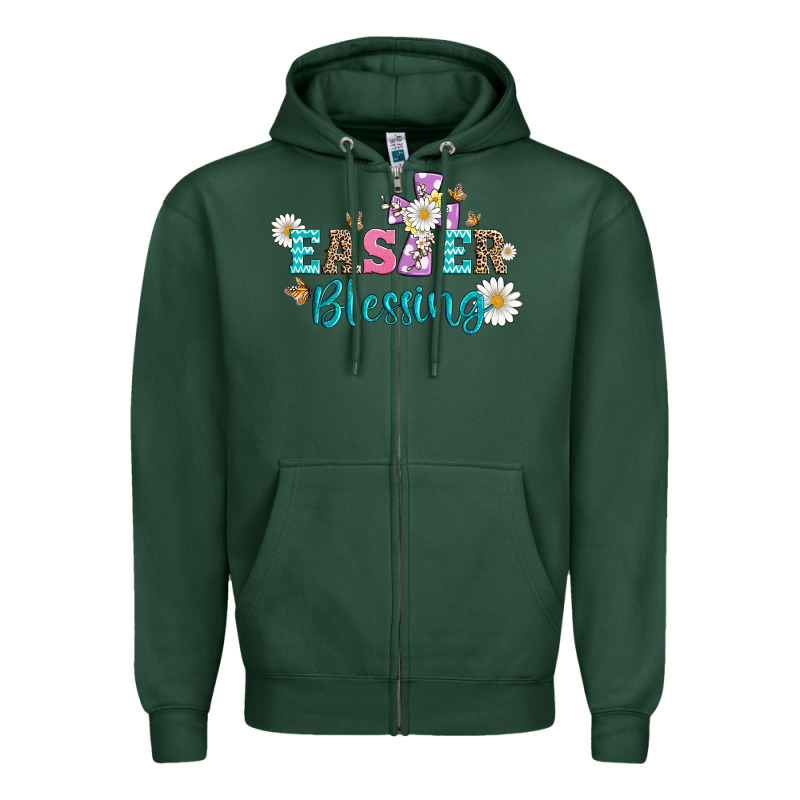 Easter Blessing With  Cross Zipper Hoodie by Artiststas | Teevron